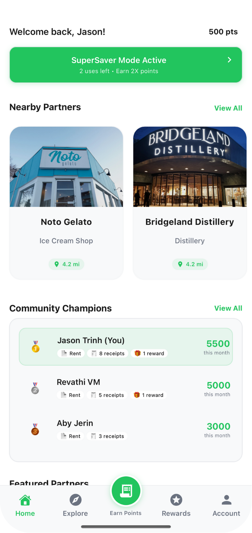 RentPlay App - Main Screen